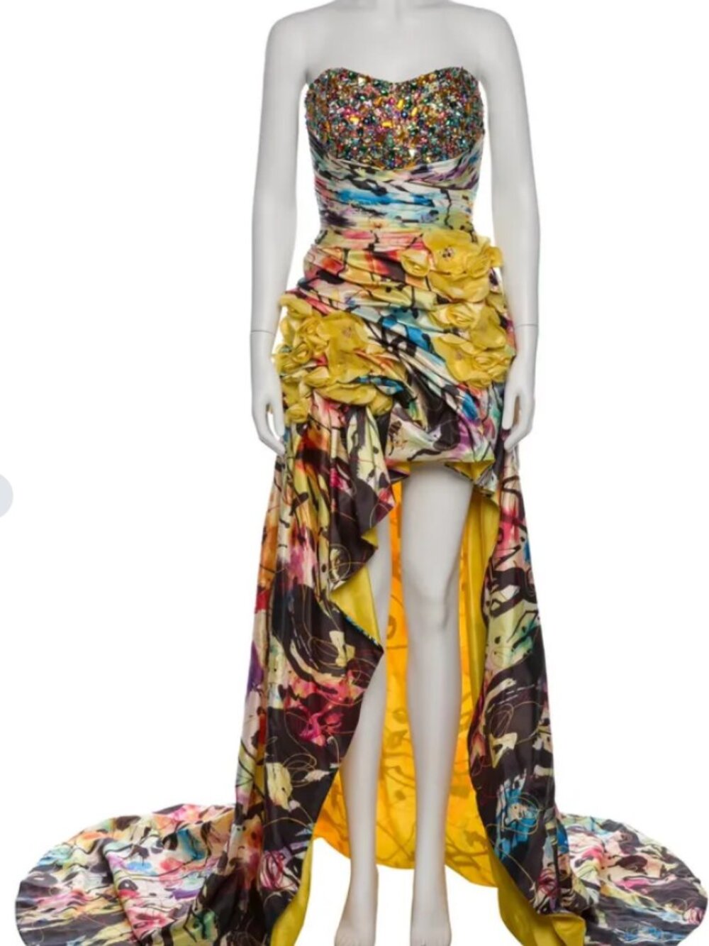 Jovani Prom Dress Style 7450 High-Low Formal Dress - Size 4